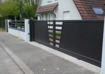 beau portail coulissant alu alsace g1