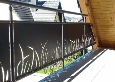 présentation garde-corps découpé aluminium alsace