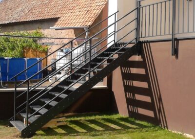 Escalier métallique et aluminium en Alsace benfeld 67