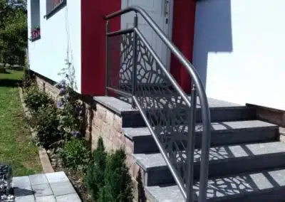 garde-corps alu escalier dehors