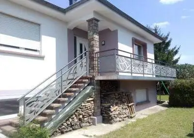 garde-corps beau aluminium en alsace