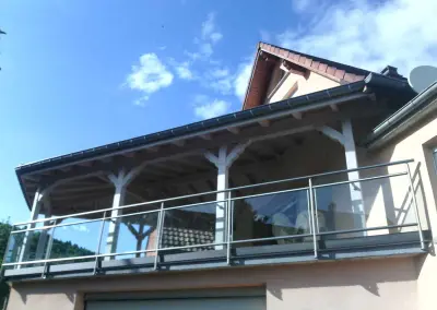 Garde-corps vitré alsace maison