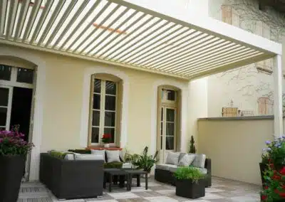 pergola alsace blanc sur-mesure