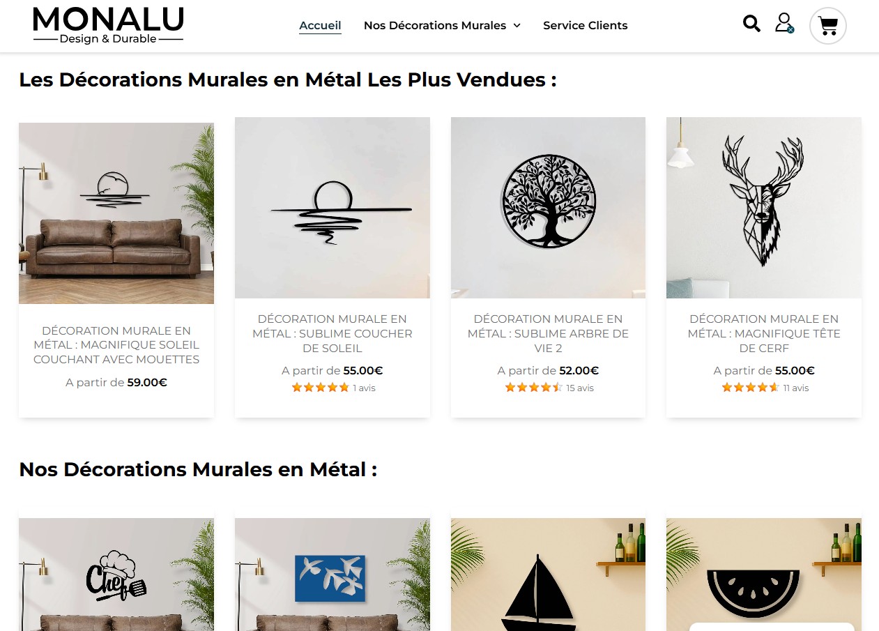 Décoration murale en métal fabriquées en Alsace