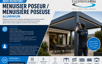 Menuisier poseur / Menuisière poseuse aluminium