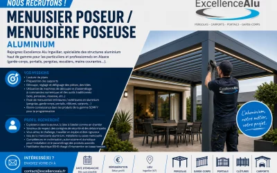 Menuisier poseur / Menuisière poseuse aluminium
